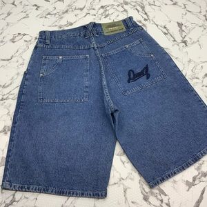 Men's Davoucci Mid Blue Signature Denim Shorts